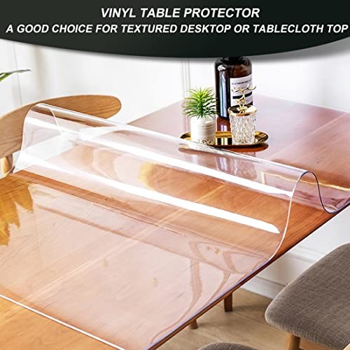 54 Inch Circle Clear Dining Table Protector Table Top 54 INCH Clear Round 1.5mm