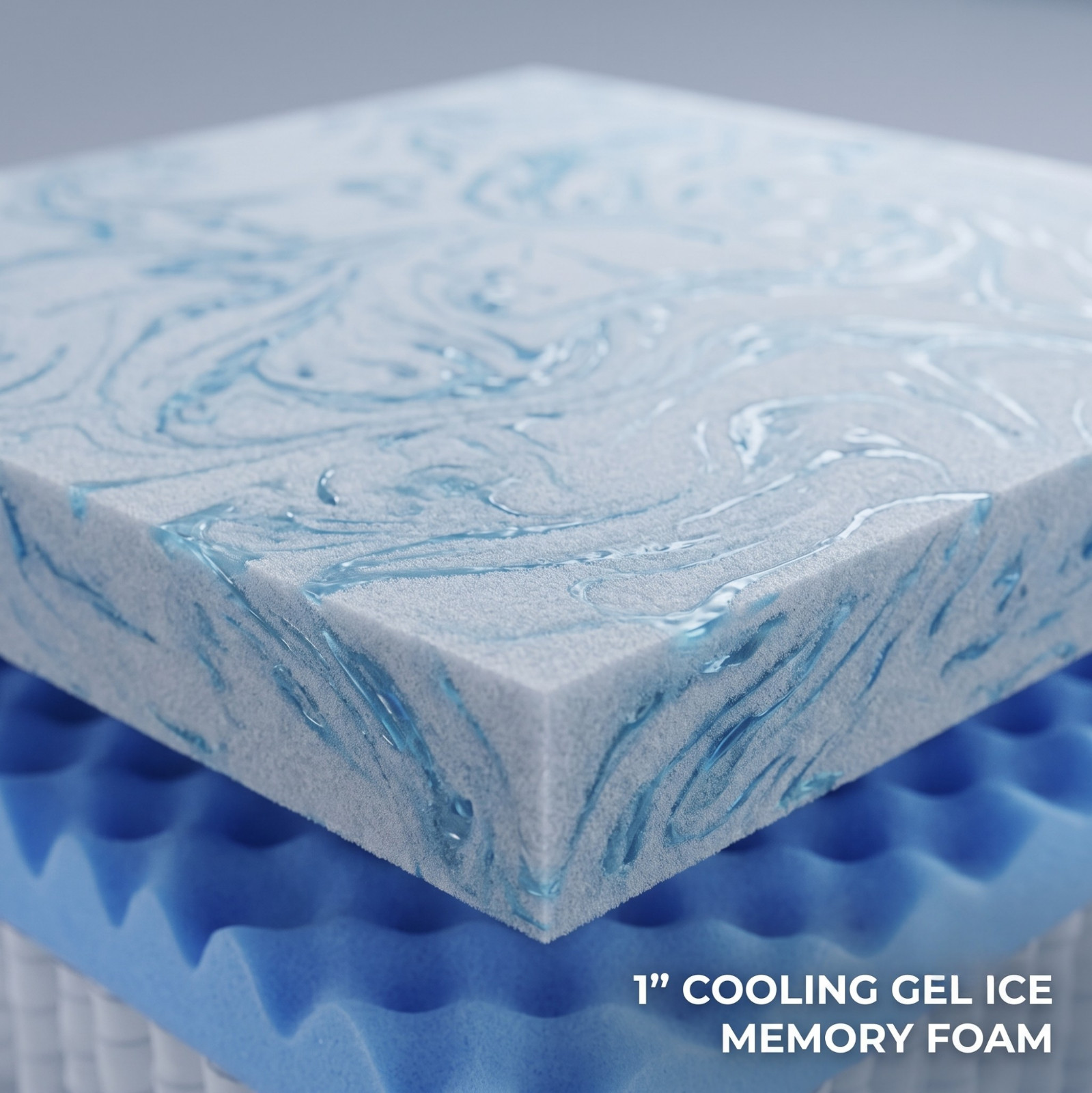 12″ Deluxe Cooling Gel Memory Foam & Pocket Coil Hybrid Mattress Medium Firm