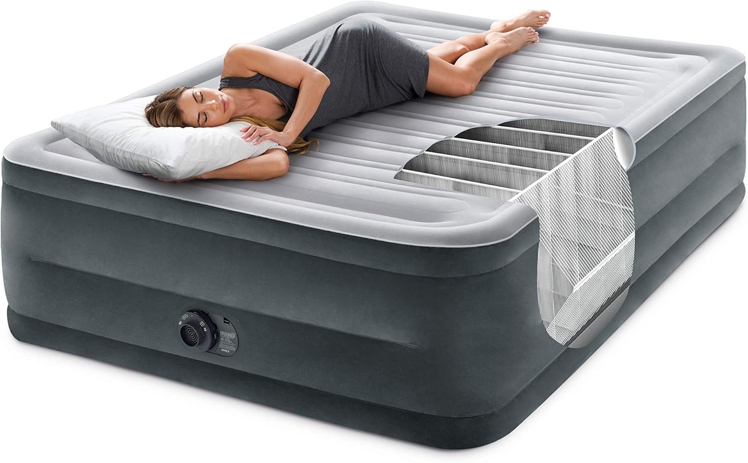 Intex 64417ED Dura-Beam Hi-Rise Airbed – Size Queen 22″ High – Brand New in Box!