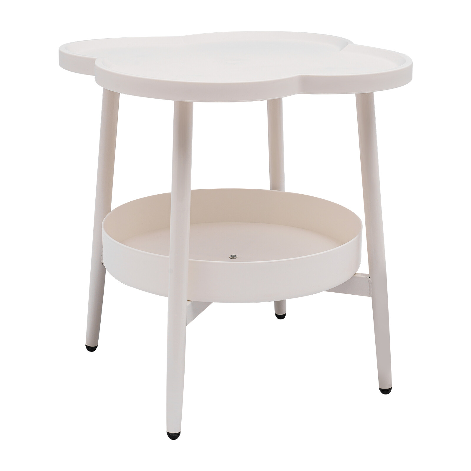 Four-leaf Clover Shape End Table Coffee&Tea Table Sofa Side Snack Table