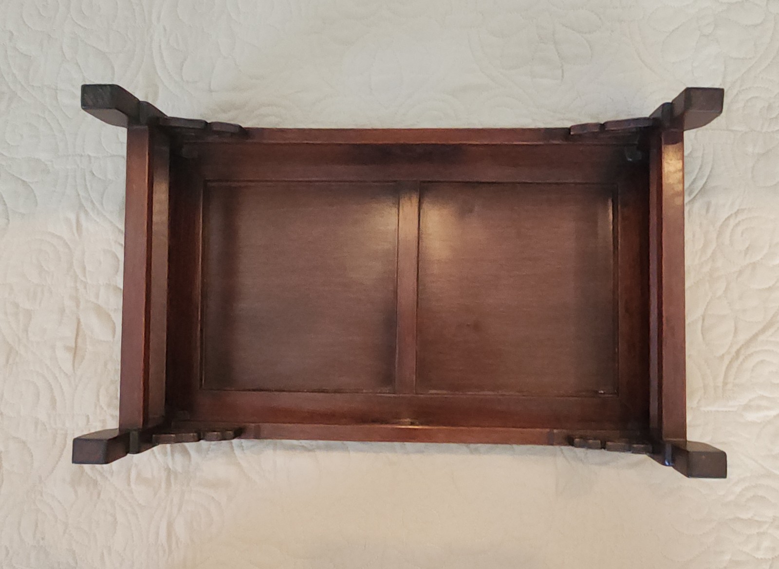 MCM Asian ROSEWOOD Rectangular Table Shrine Alter Bonsai Chestnut Brown 16.75″
