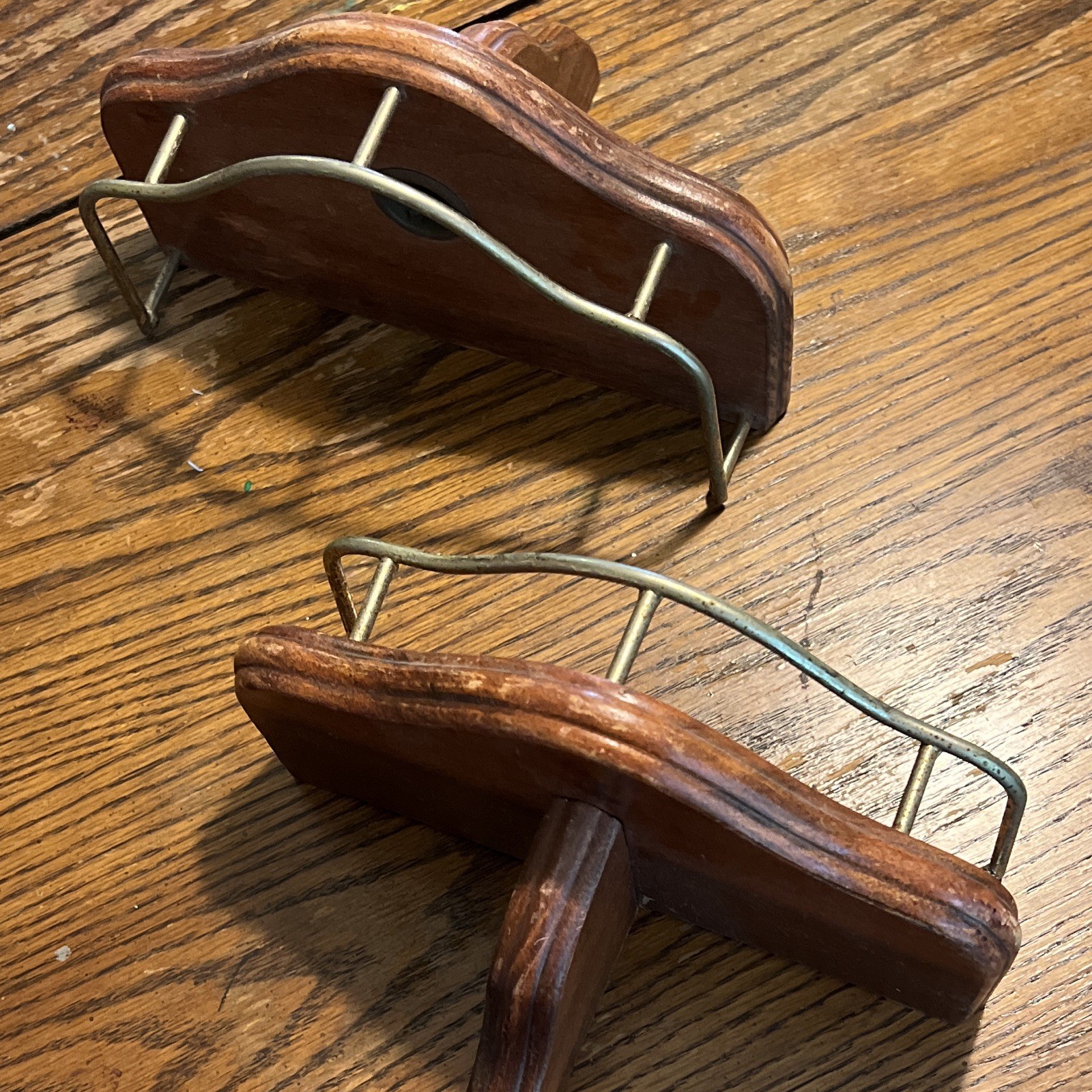 Vintage Set of 2 Triangle Corner Wall candle holder