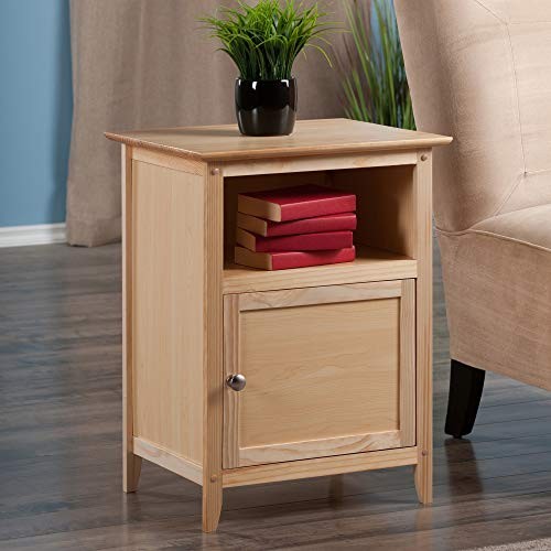 Winsome Wood Henry Accent Table, Natural, 18.90″W x 14.96″D x 25″H, Natural