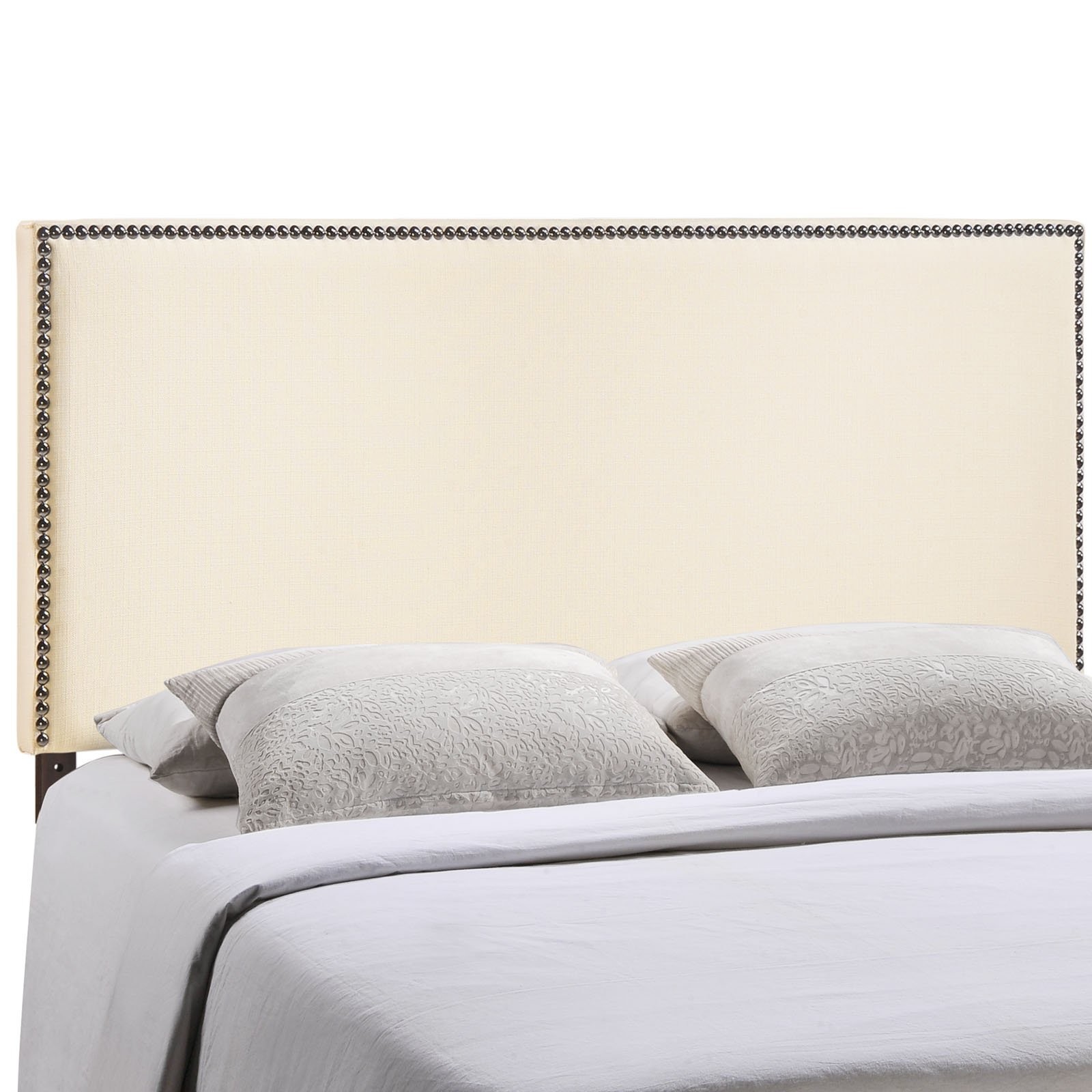 Modway Region Linen Fabric Upholstered Full Headboard in Ivory