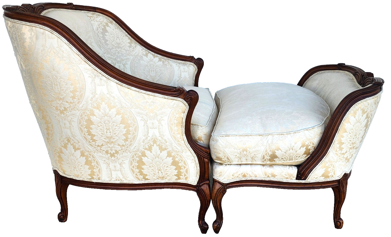 Henredon Louis XV Duchesse Brisée Longue Chair French Bergère