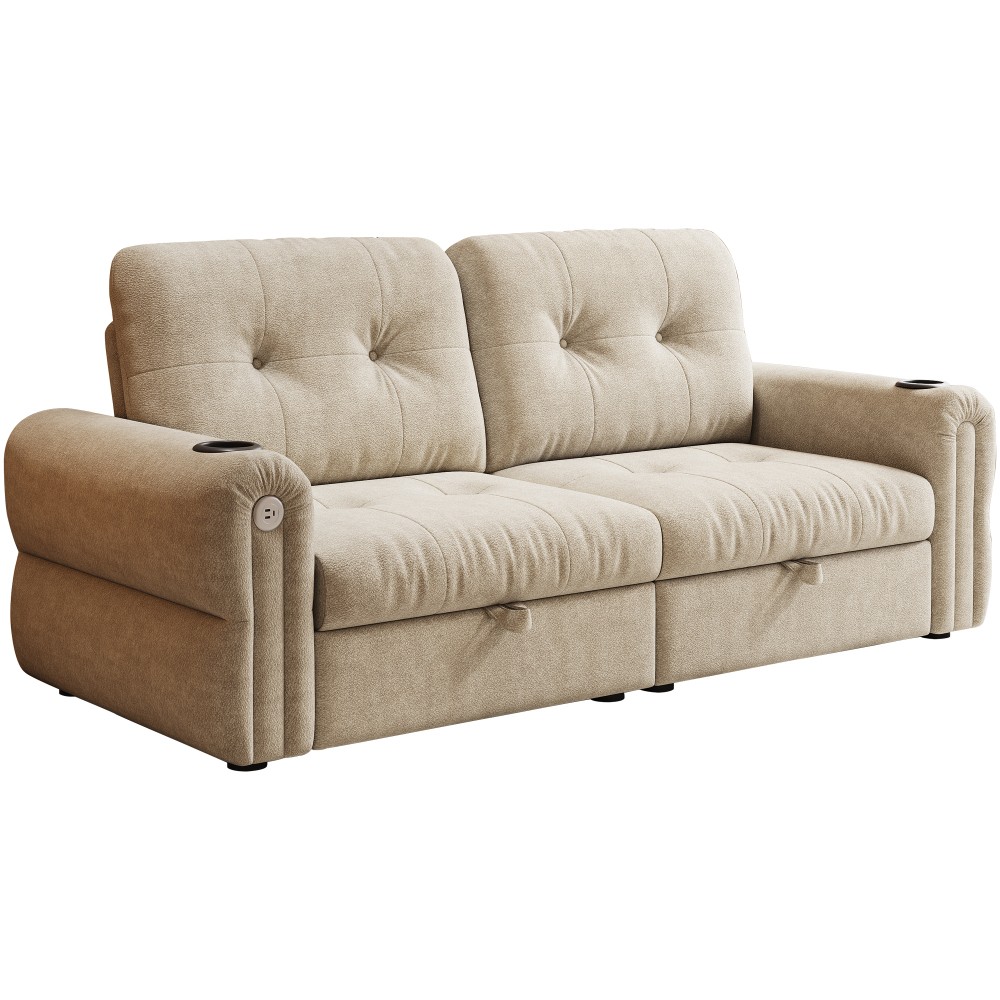 Multi-functional Convertible Sofa Bed Suitable for Both Sitting and Lying Down