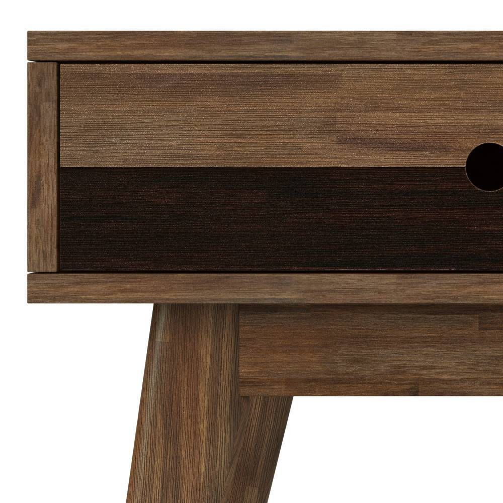 Wright End Table Rustic Natural Aged Brown – WyndenHall: Solid