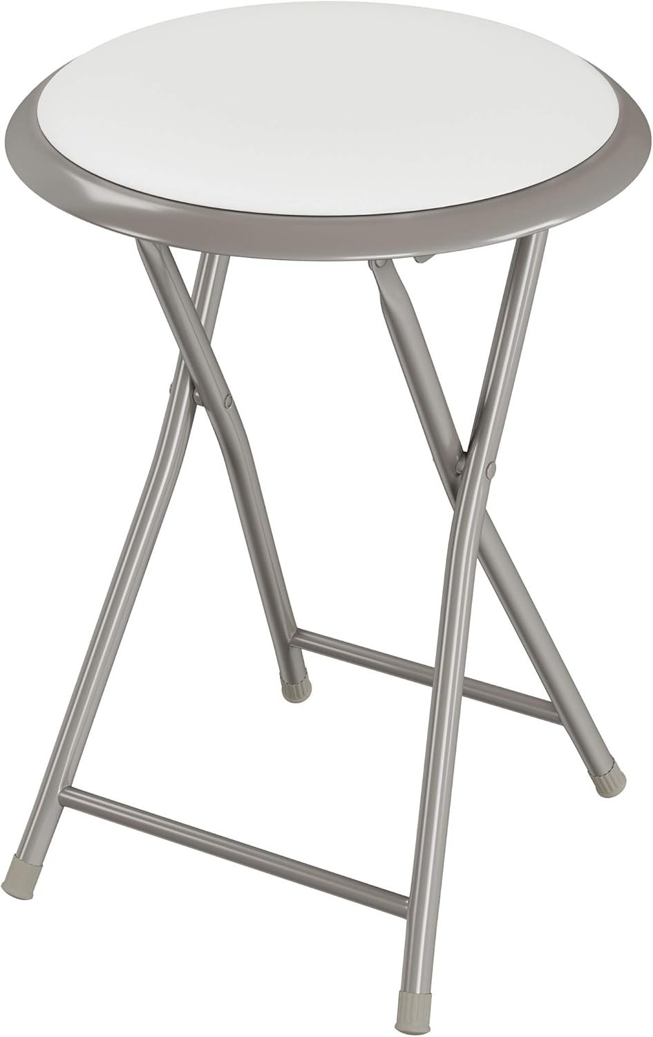 Compact 18-Inch Portable Backless Stool – 225LB Capacity for Kitchen & Rec Room