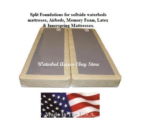 SOFTSIDE WATERBED Bamboo Euro Top Mattress & 90% Waveless for Full & Double size