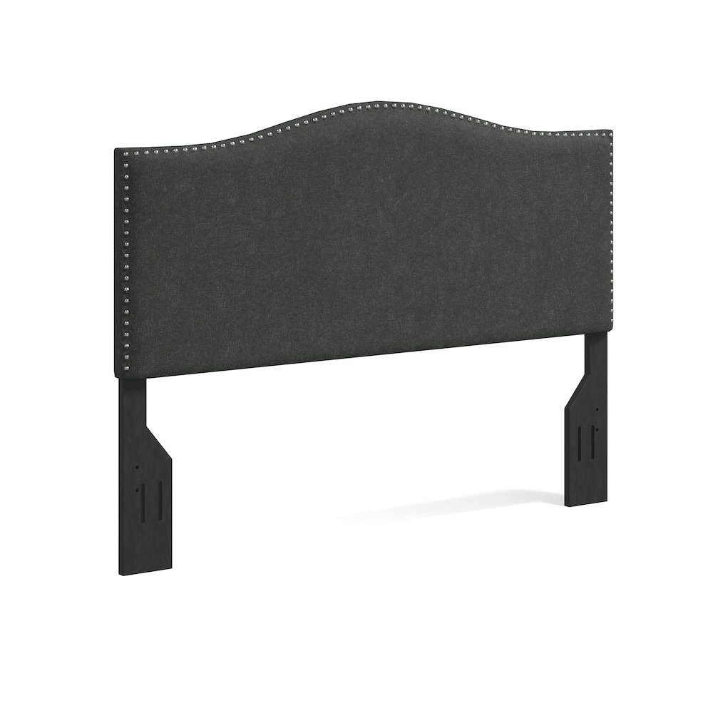 Upholstered Headboard Queen Gray