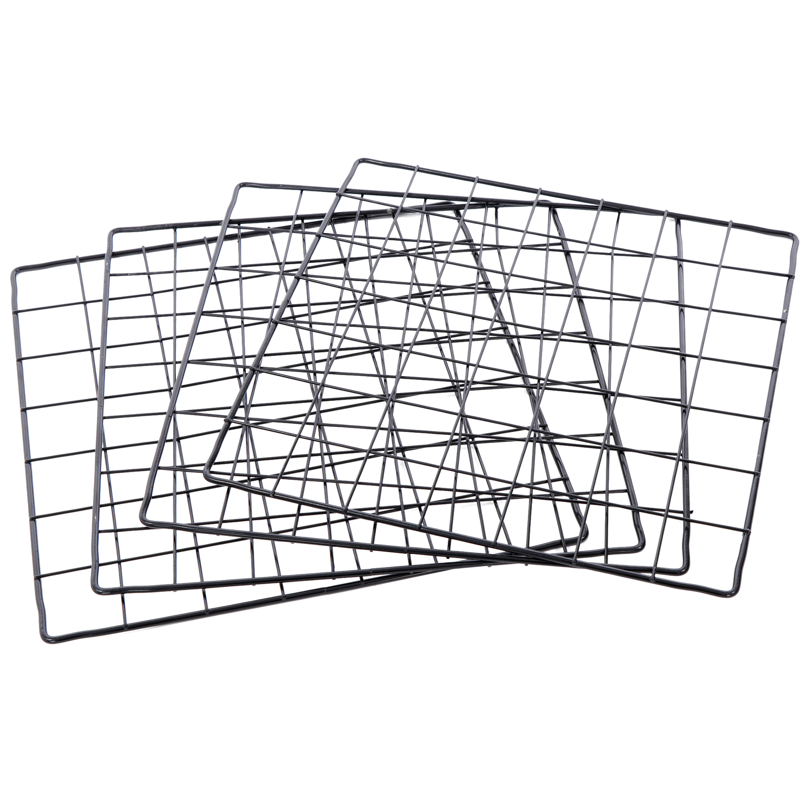 12 Cube Wire Cube Shelving Rack Organizer Bookshelf Shelving Storage Metal Black