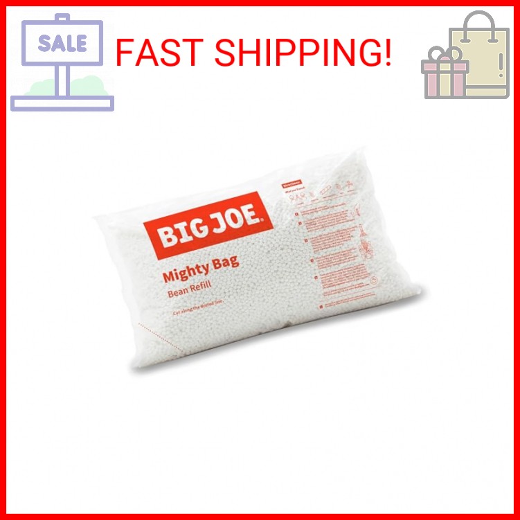 Big Joe Bean Refill Polystyrene Beans for Bean Bags or Crafts, 100 Liters