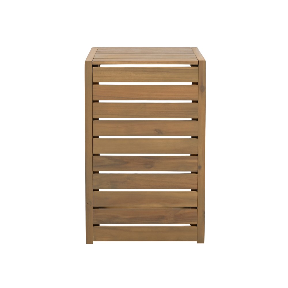 C-shape end table Brown