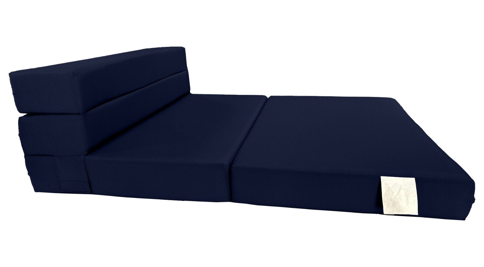 Queen Folding Foam Mattresses, Portable Chair Bed Lounger, 6 x 48 x 80, Navy