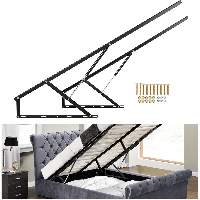 4.6 FT Bed Lift Mechanism, 198-286 lbs Load Capacity, Lifting Gas Spring Set