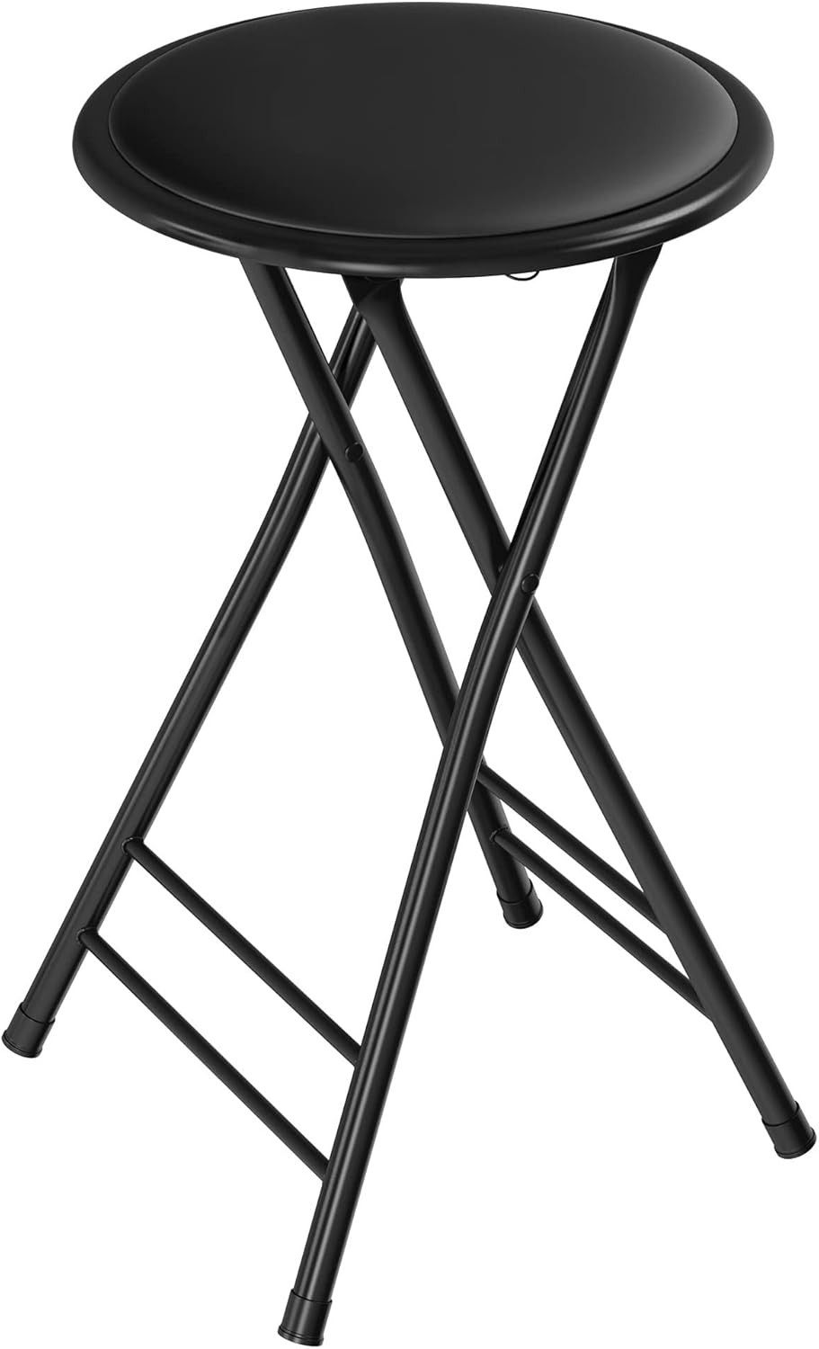 Folding Stool – Backless 24-Inch Stool with 225Lb Capacity for Kitchen or Rec Ro