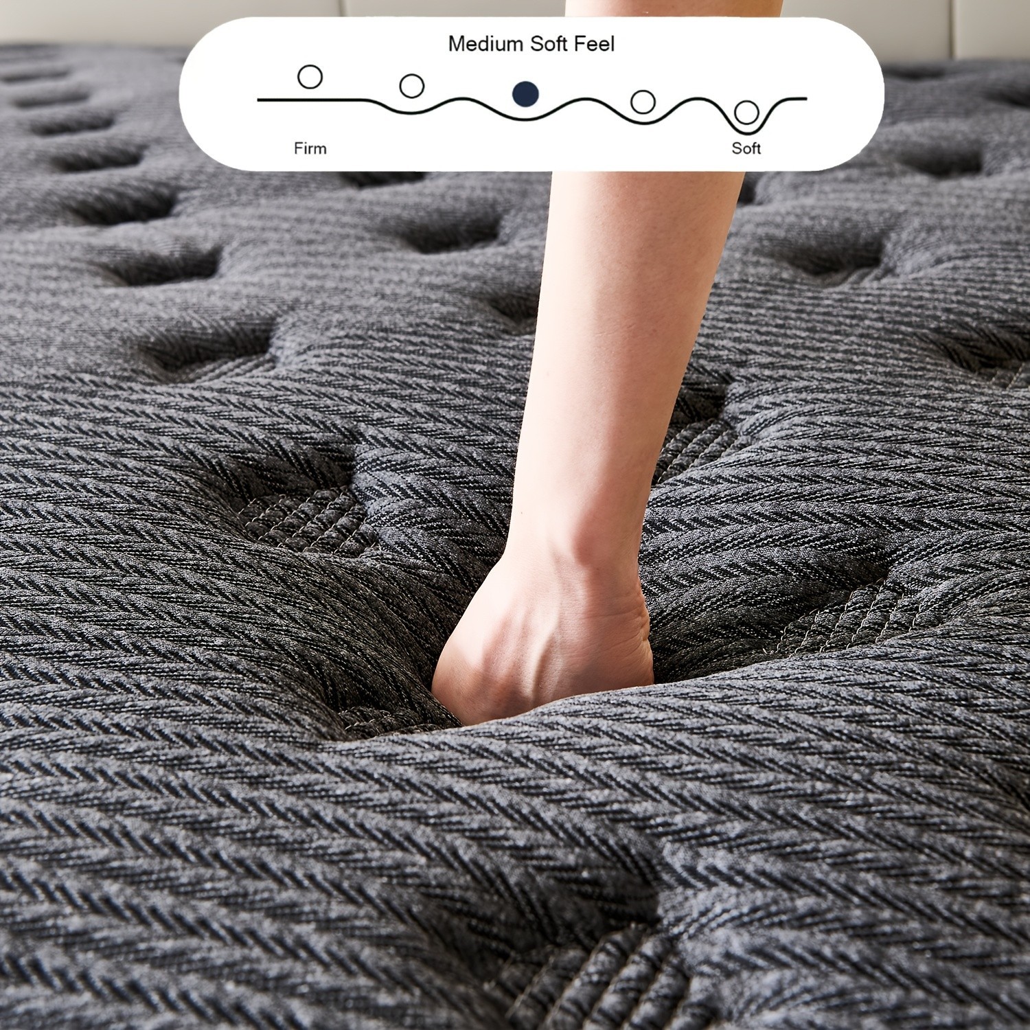 Mattress Twin Queen 12 Inch Hybrid Mattress, Firm Medium Firm, Bed in a Box,Full