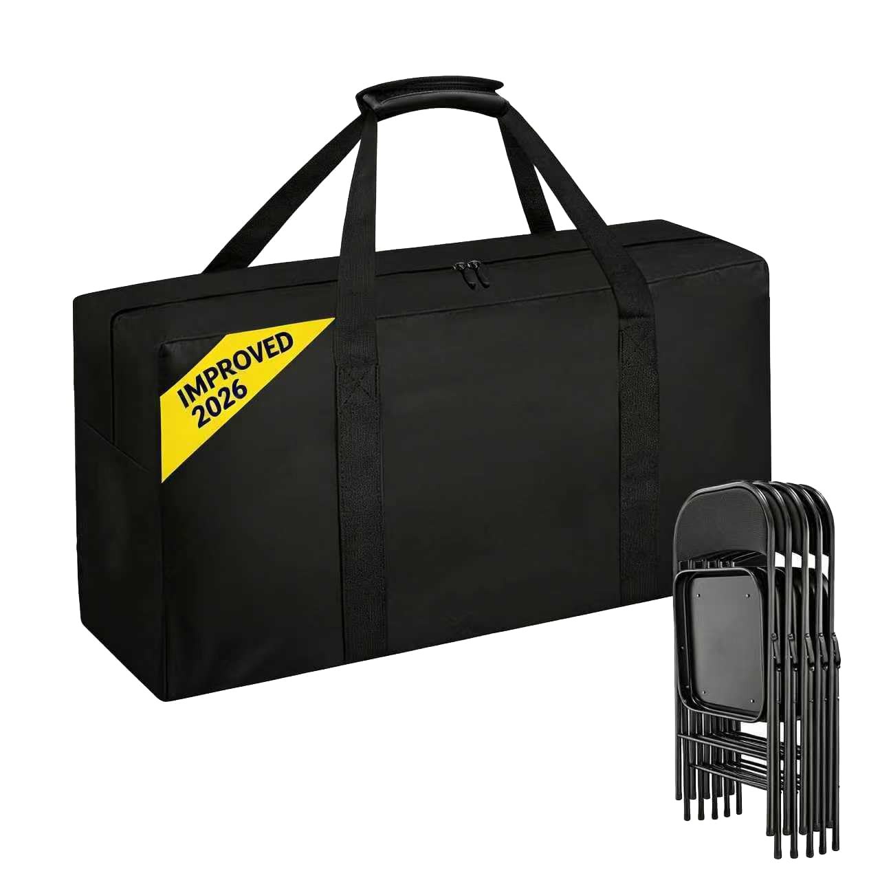 Heavy Duty Folding Chair Storage Bag,Large Waterproof Carry Bag for Metal,Woo…