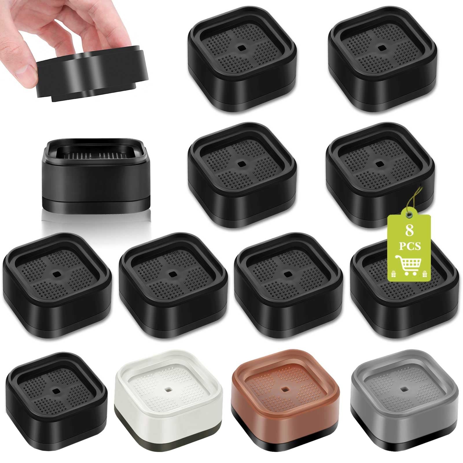 8 Pack Furniture Risers 1 or 2 Inch, Adjustable Bed Risers Heavy Duty For Tab…