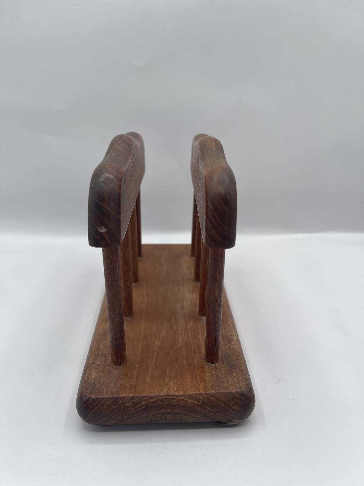 GOODWOOD Genuine Teak Napkin Holder Natural Wood Made in Thailand Vintage 8x4x4