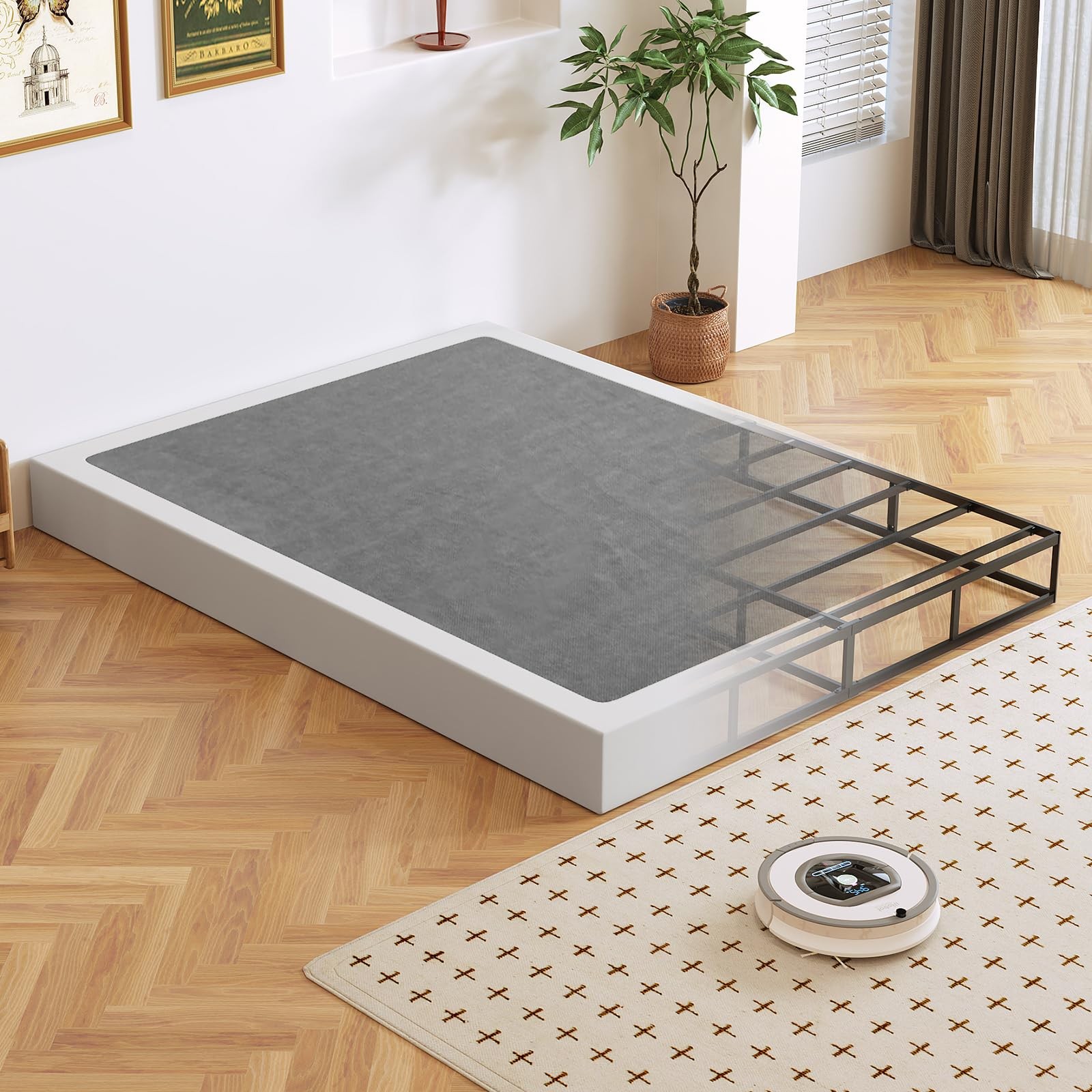 ** NEW King-Size 7″ Box Spring | Metal Frame | Silent Design | 3,000 lbs Support