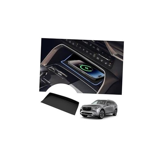 Wireless Charging Mat for 2024-2026 Mazda CX90/2025-2026 CX70 Accessories