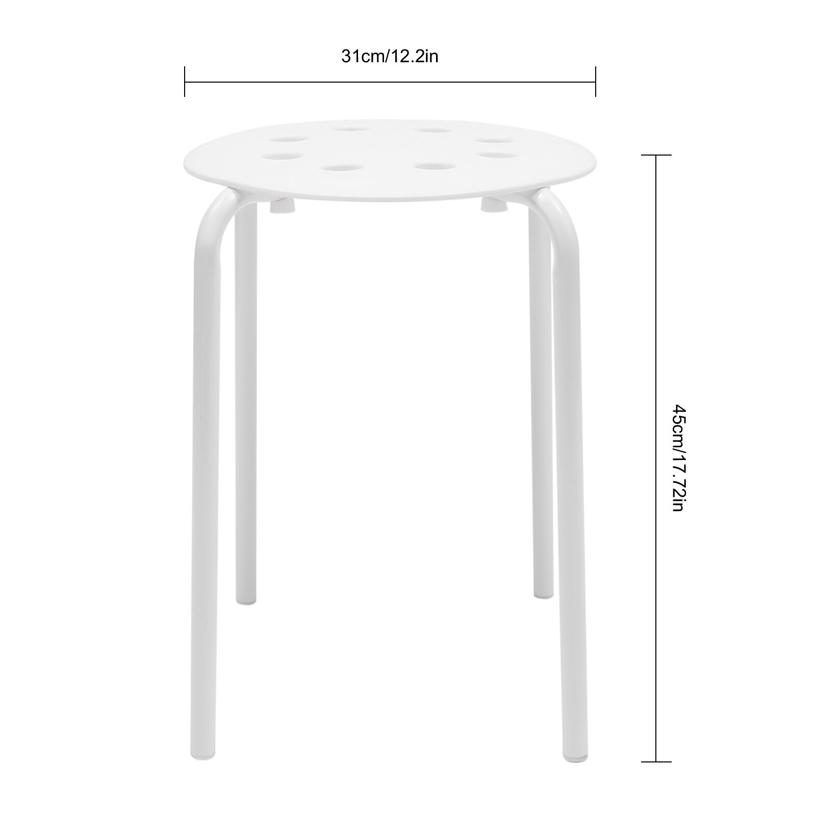 10 x Plastic Stacking Stools for Kids Students Classroom Home Kitchen Garden