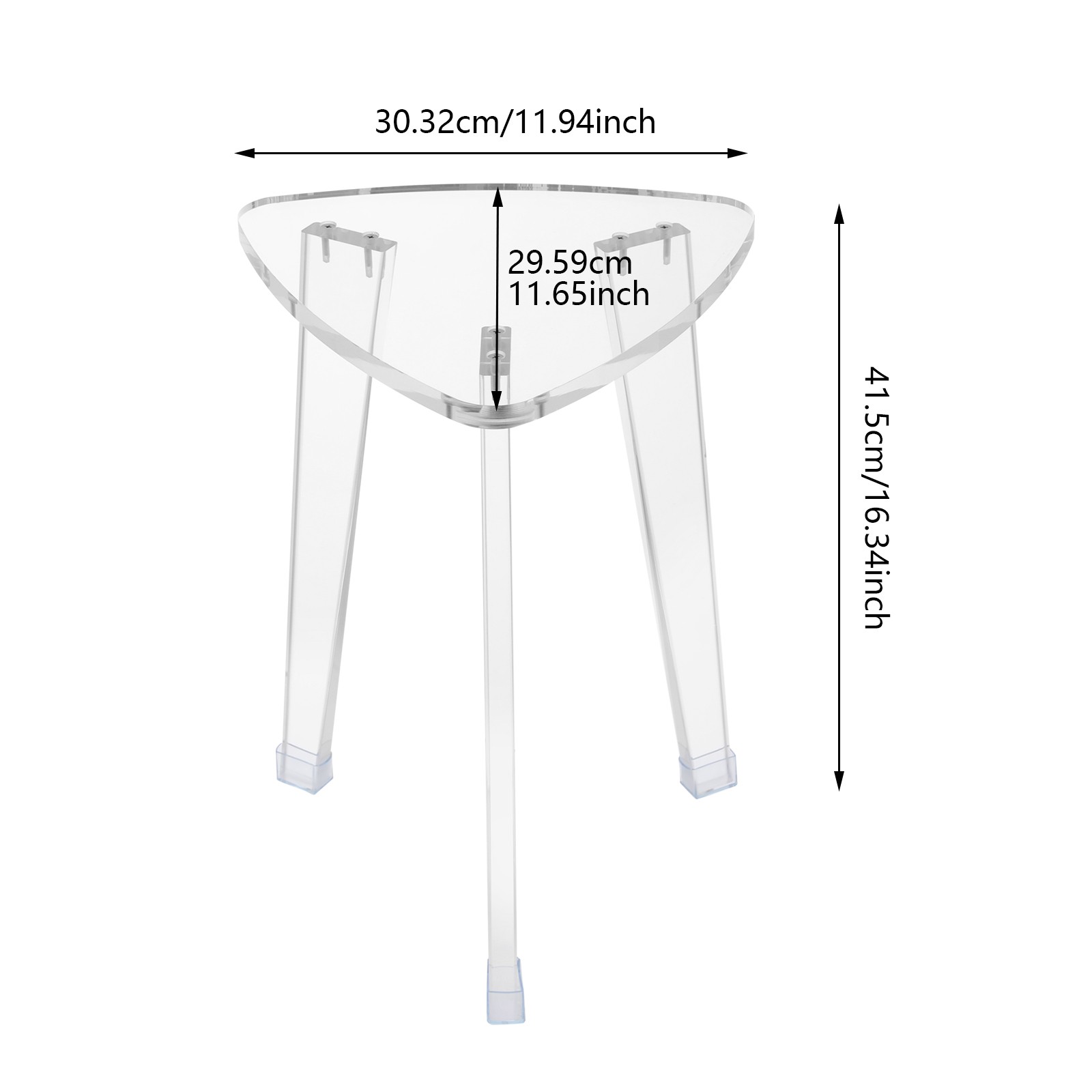Acrylic Corner Stool Acrylic Storage Shelf Multifunction Acrylic Stool Clear