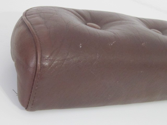 Ekornes Stressless Coco Brown color Leather Arms 1970’s era recliner chair s11