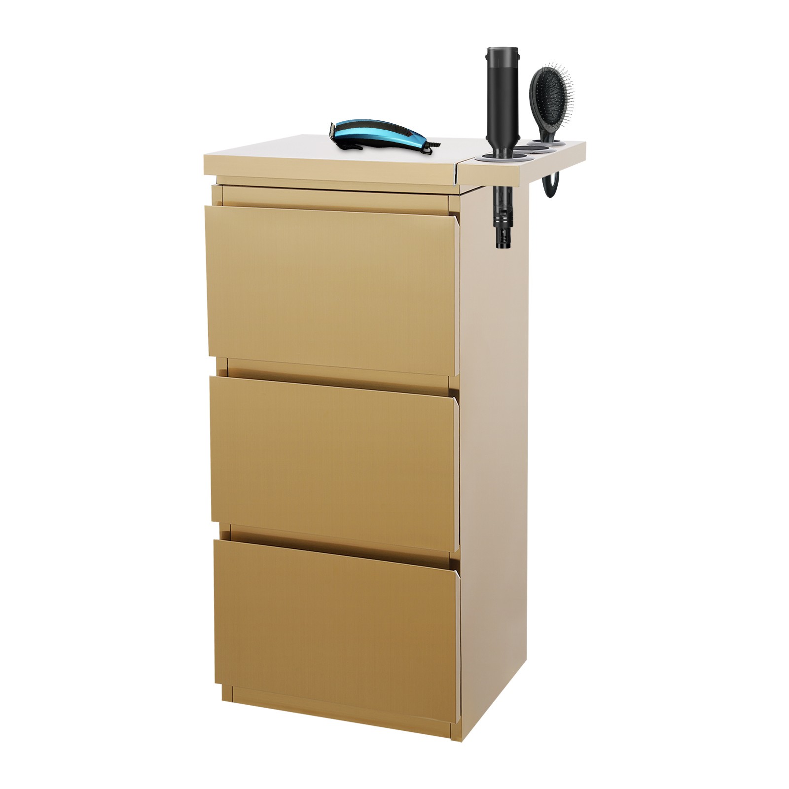 3Drawer 45.5*30*83cm Organizer Unit Barber Shop Cabinet 201 Stainless Steel