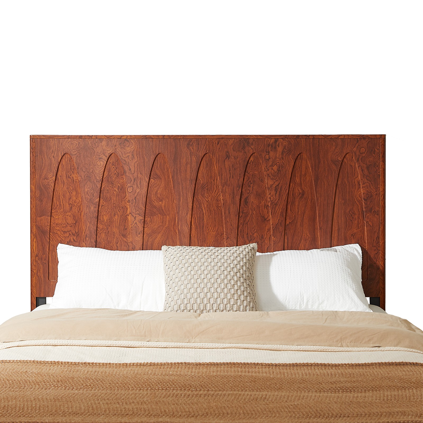 Queen Size Solid Wood Platform Bed Frame with Storage Drawers