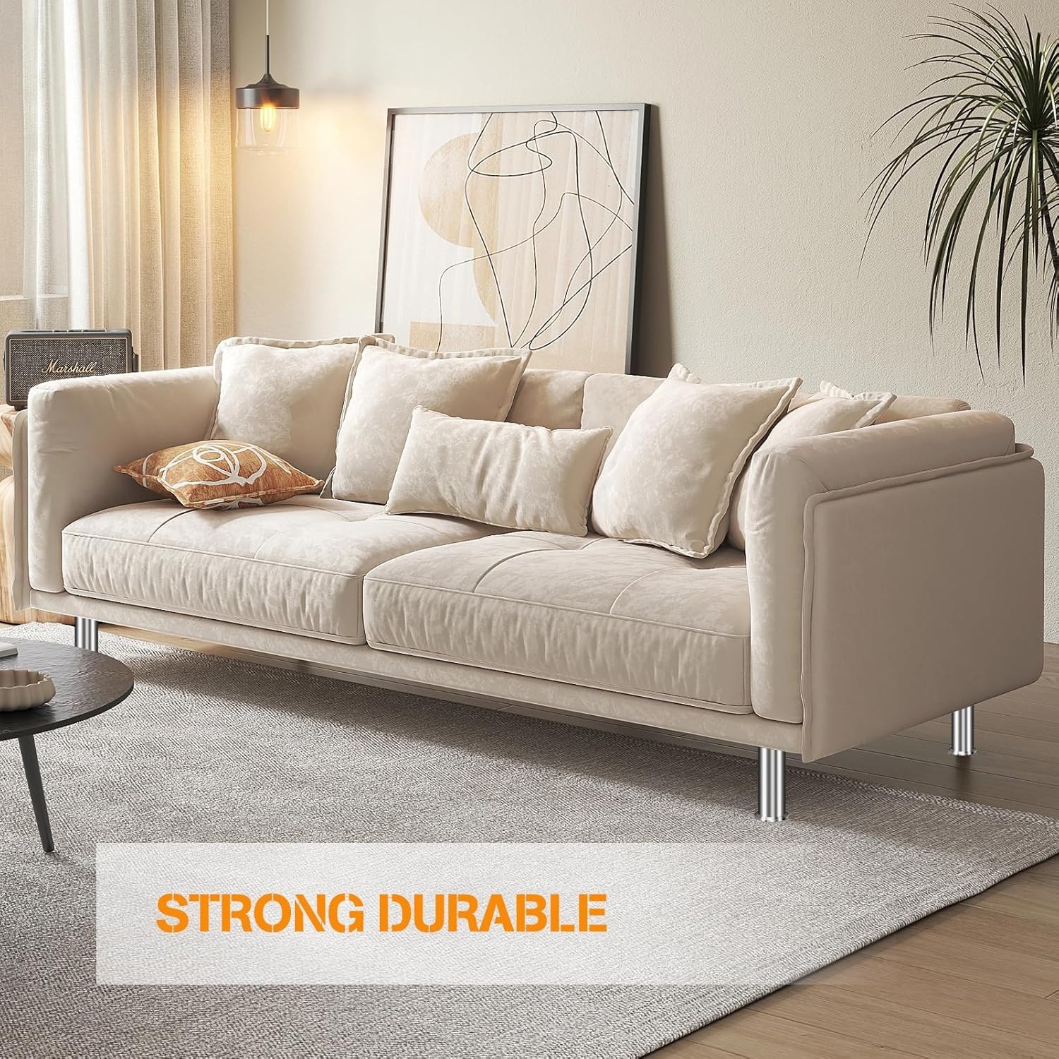 4pcs Furniture Feet Stainless Steel, 12cm Sofa Feet, Furniture Legs Metal, For Cabinet Fu…