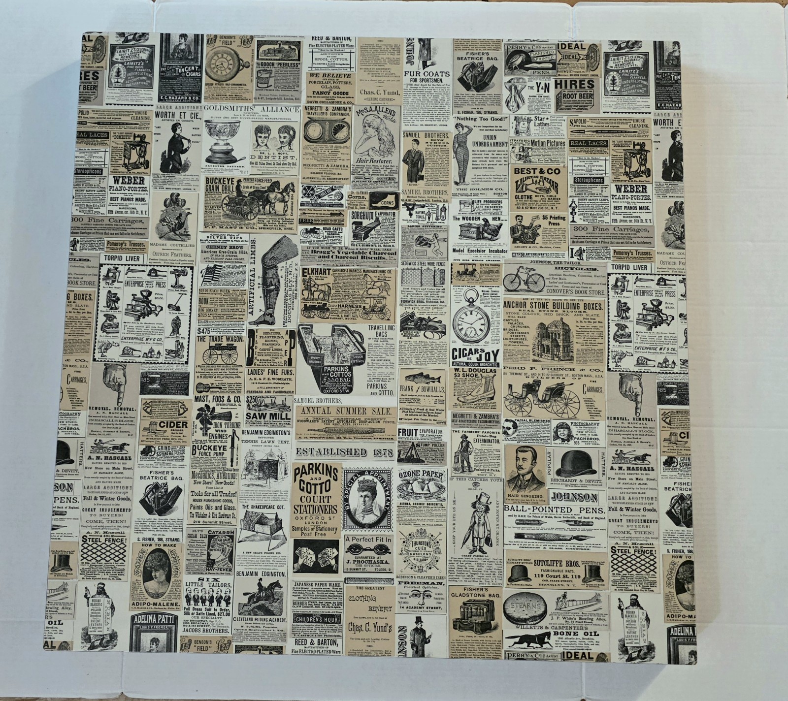 WENDY’S 30″ Newsprint Table VTG ORIGINAL 1st Gen BANNED 1970s VG w/o Base RARE!