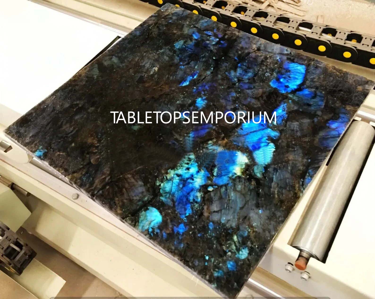 Labradorite Center Top Dining Table, Labradorite Tiles Home & Kitchen Slab, Deco