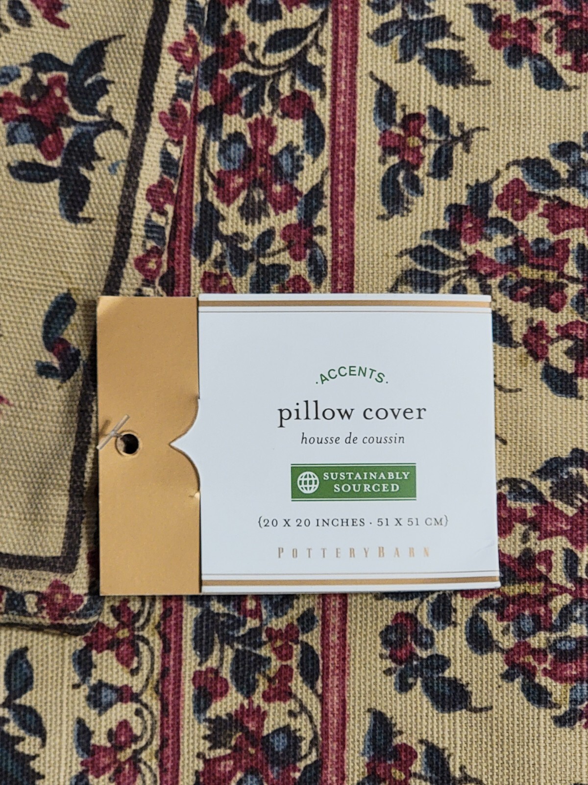 Rawley Print Pillow Cover Pottery Barn 20 x 20 in