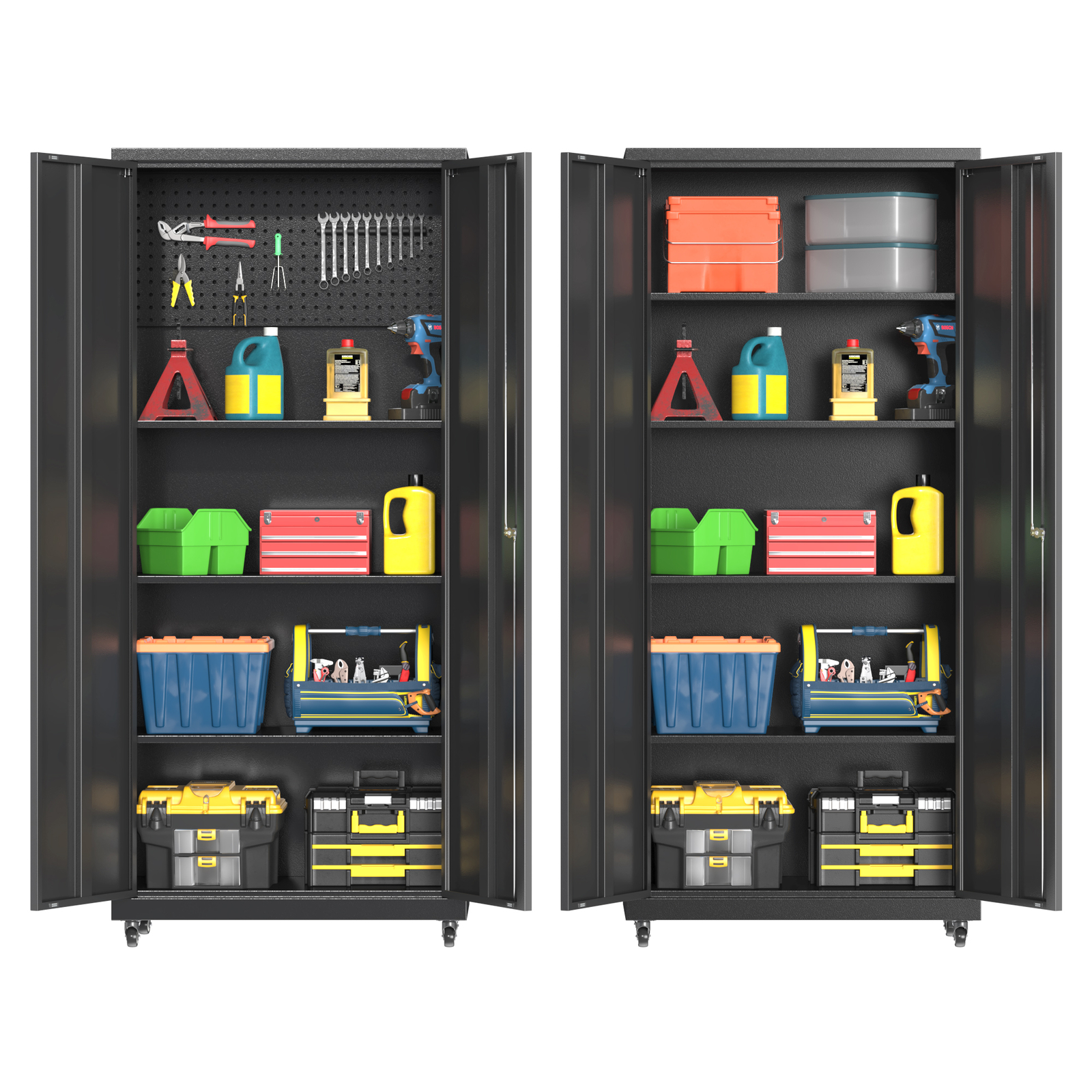 Garage Cabinet Storage System Corner Workshop Rolling Tool Cabine for Garage