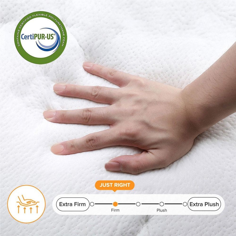 Babo Care Queen Medium Hybrid Memory Foam 14″ Hypoallergenic Breathable Mattress