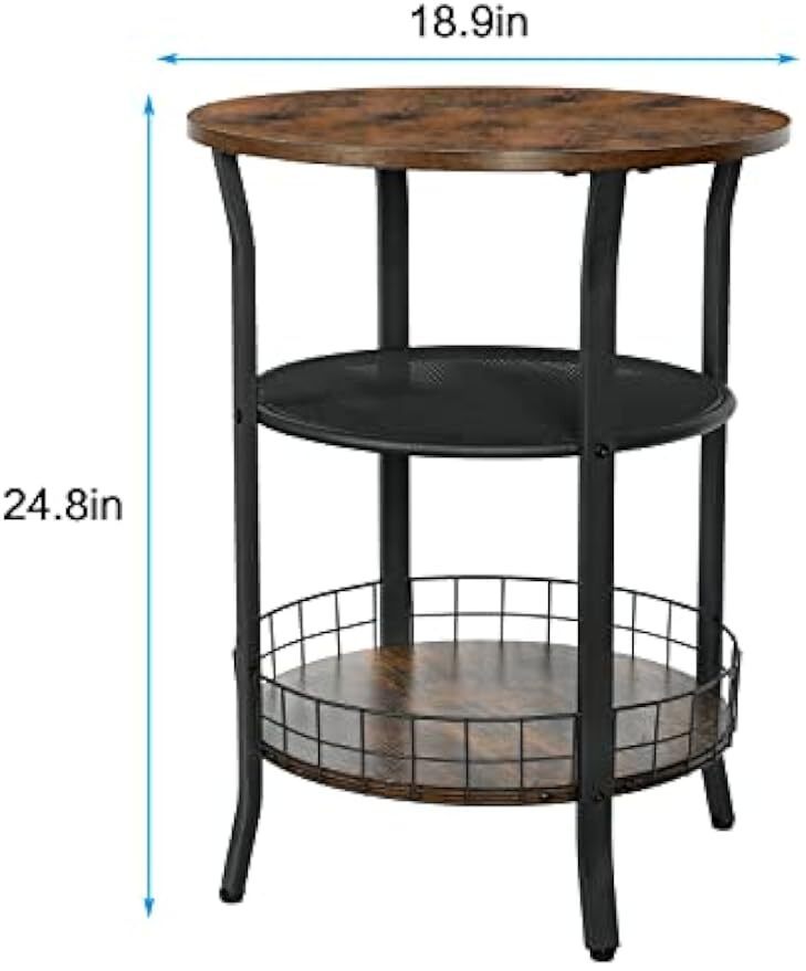 Industrial Vintage Side Table, Coffee Table for Office