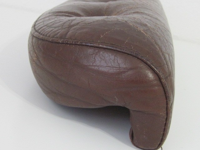 Ekornes Stressless Coco Brown color Leather Arms 1970’s era recliner chair s11