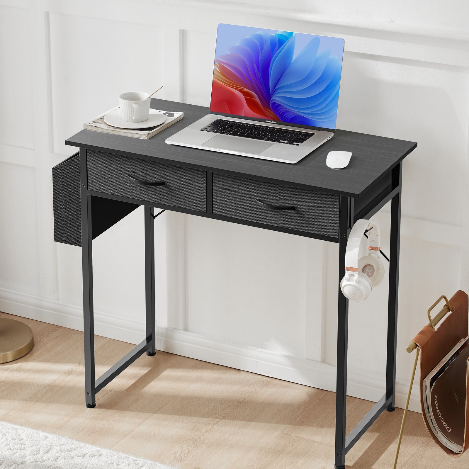 32″ 2-Drawer Laptop Gaming Table Computer Desk Home Dressing Table Workstation