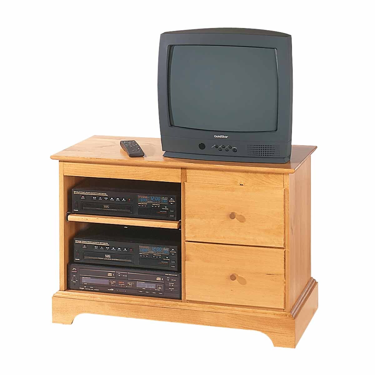Entertainment Consoles for TV Heirloom Pine Kit 25 Inches