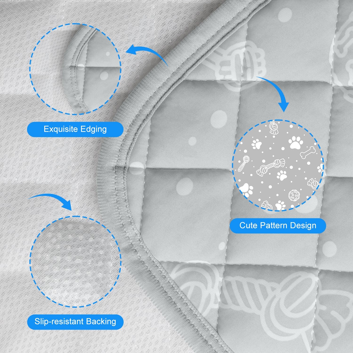 Mh Mylune Home Dog/Cat Cooling Mat Cool-Chill Cooling Fiber Endothermic Color