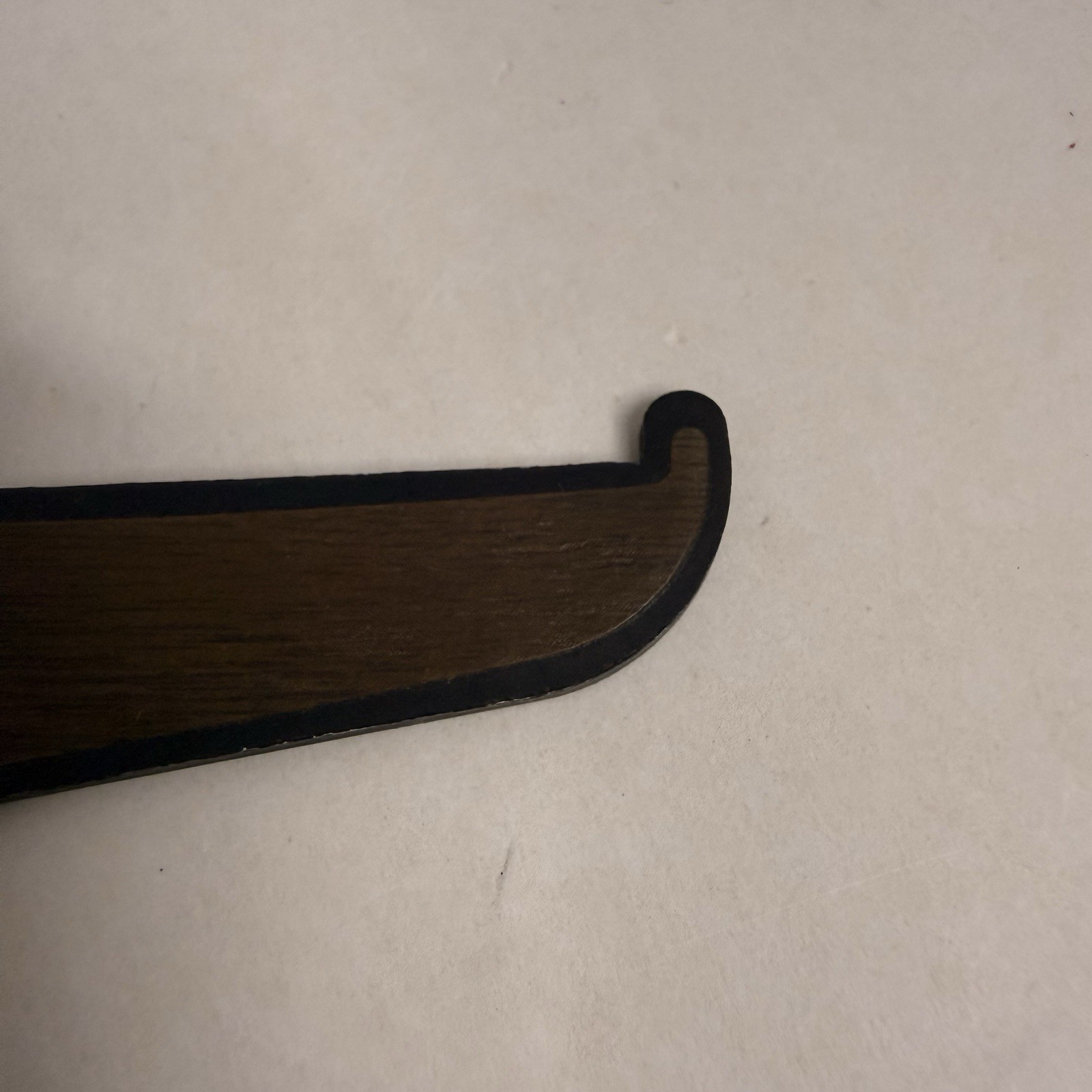 Vintage Wood Grain Shelf Brackets Wall Mount Pair 8.75” Retro Laminate