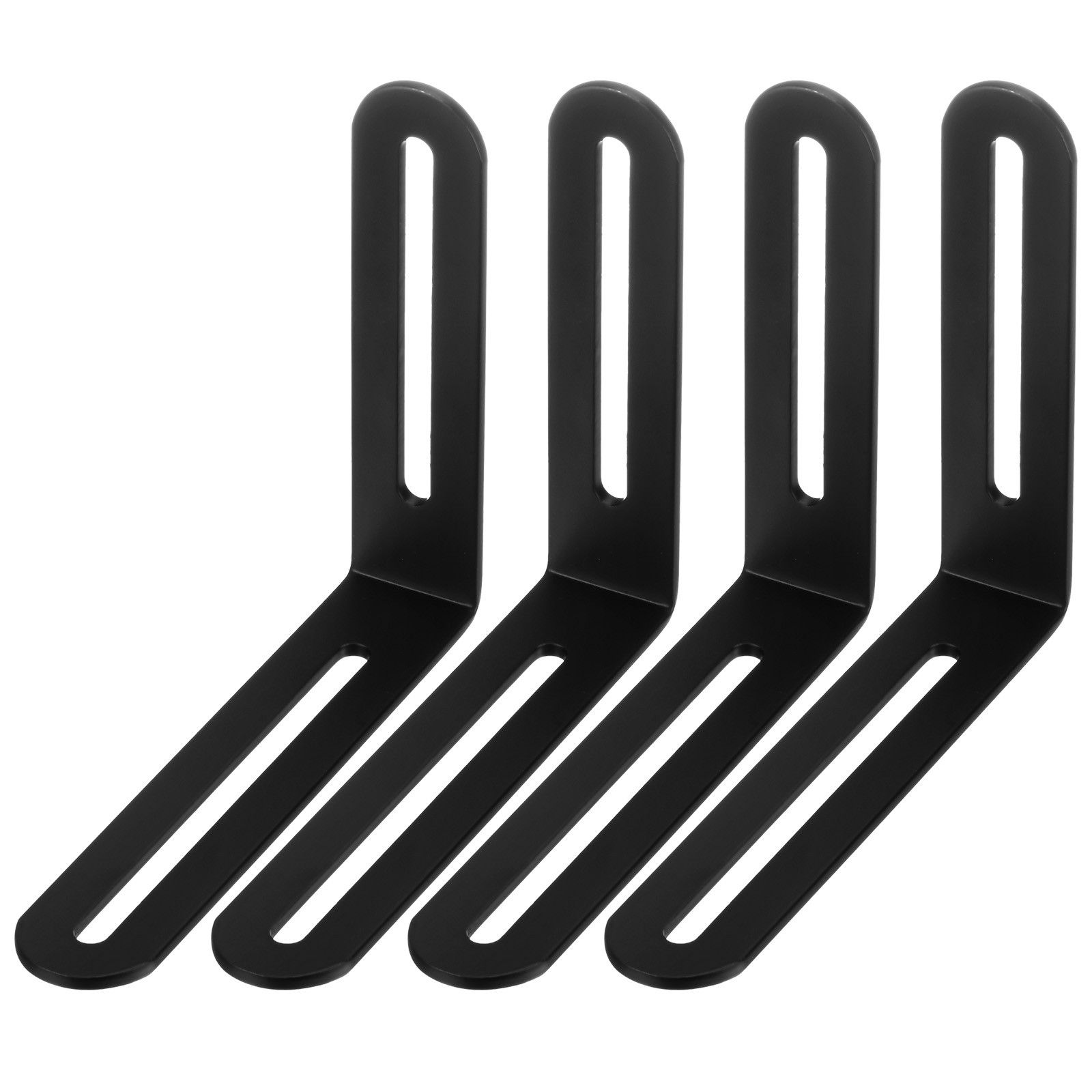 4-Pack Adjustable L-Shape Corner Brace, 4.72×3.94 in Right Angle[Black]