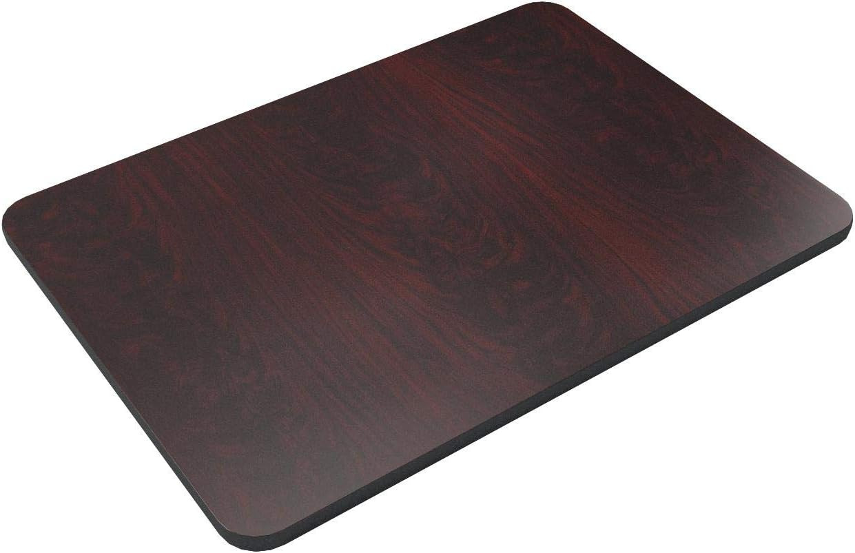 Glenbrook 30” X 42” Rectangular Table Top with Black or Mahogany Reversible La