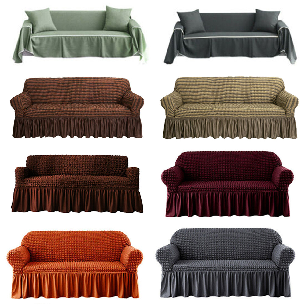 c Lattice Slipcover Sofa Couch Cover Cotton Linen 1 2 3 4 Seat Protector