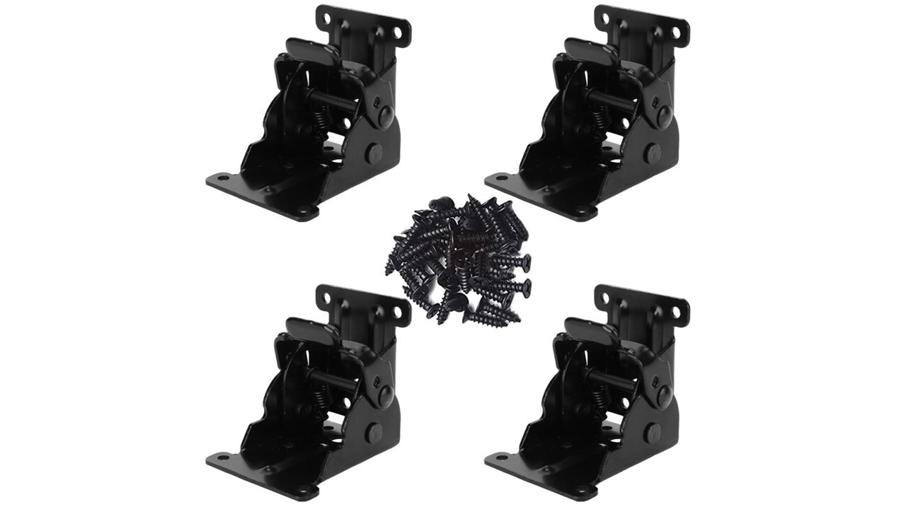 4 Pack Folding Brackets for Table Legs, Bed, Workshop, Benches -New Heavy Duty