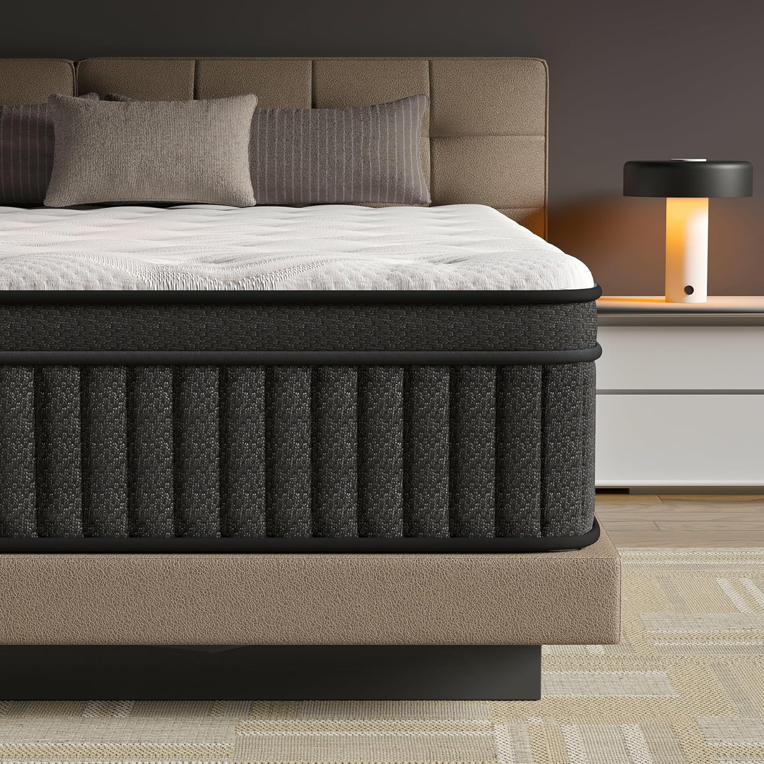 Queen Mattress, Mattress Queen Size 14 Inch in a Box, Hybrid Queen Size