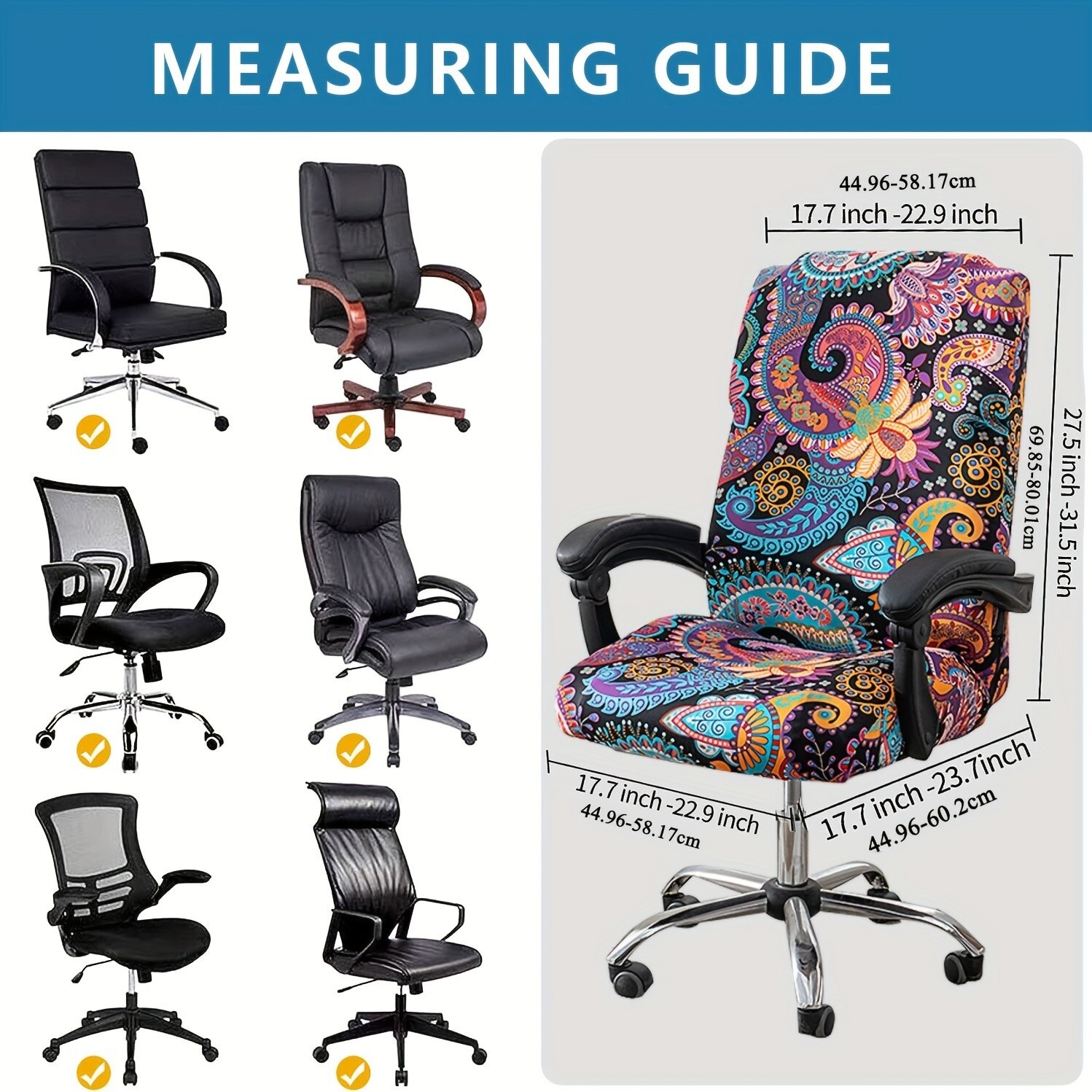 Universal suitable for stretch printing computer office chair cover protection