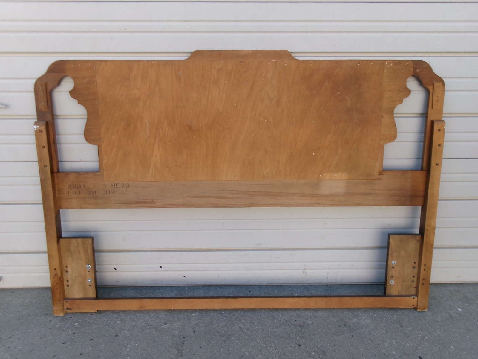 Asian Queen size Headboard Bassett Pagoda Chinoiserie Mandarin Emperor Japanese